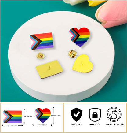 LGBTQ Silicone Pins - Perfect for Pride Parades, Pride Month & Gift-Giving