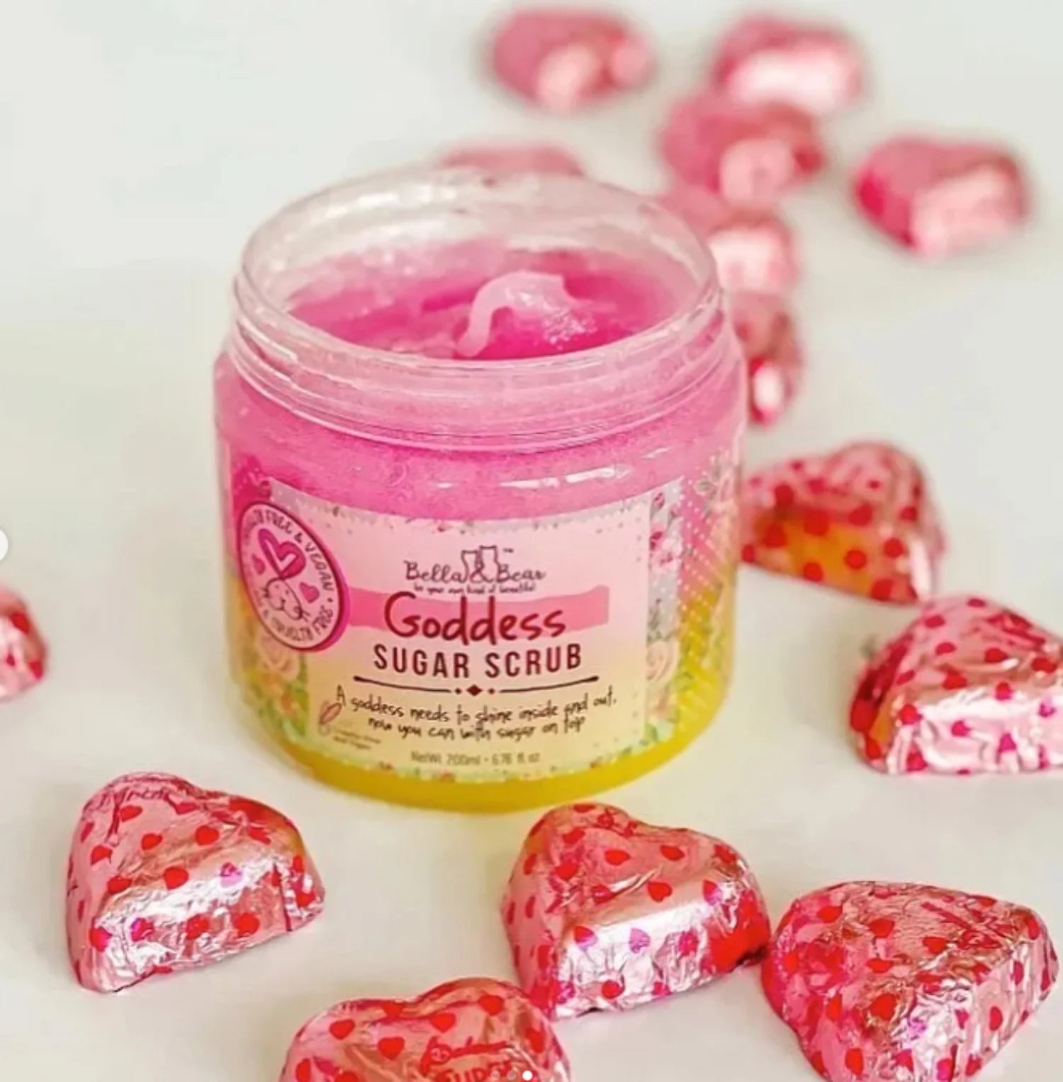 Goddess Sugar Scrub, Cruelty-Free, Vegan, Exfoliating Body Scrub 6.7Oz