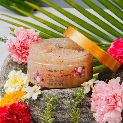 Coconut Hibiscus Exfoliating Sugar Scrub Scrub Women 10.5 Oz