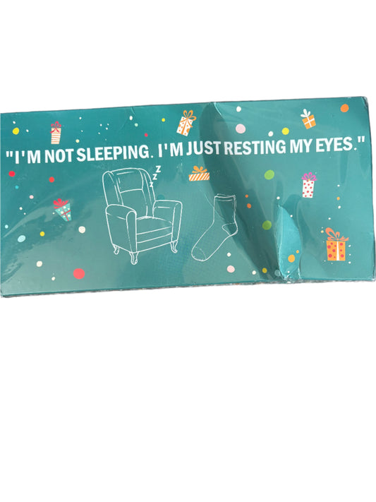 Not Sleeping Just Resting Socks