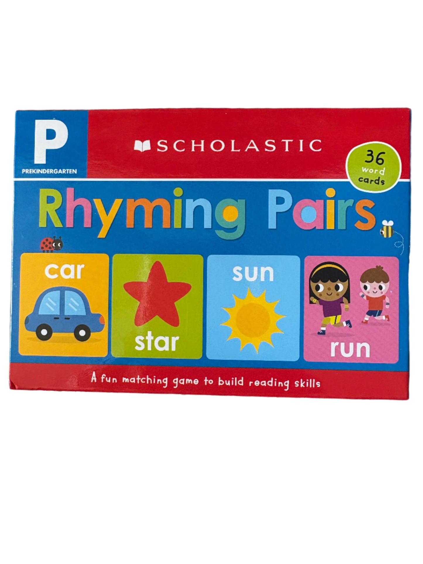 Scholastic Rhyming Pairs Card Game Box
