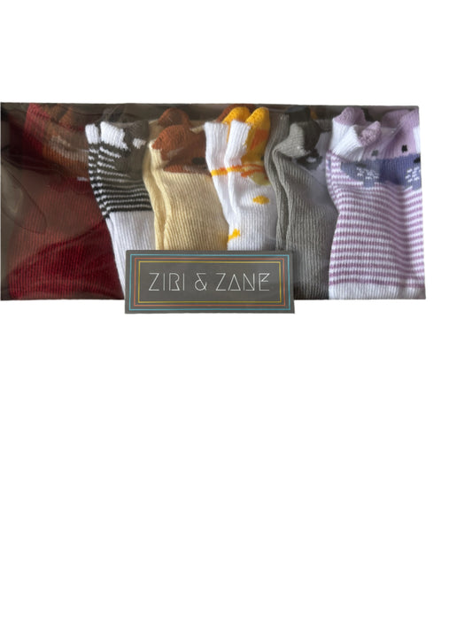 Animal Socks Baby 0-3 Months
