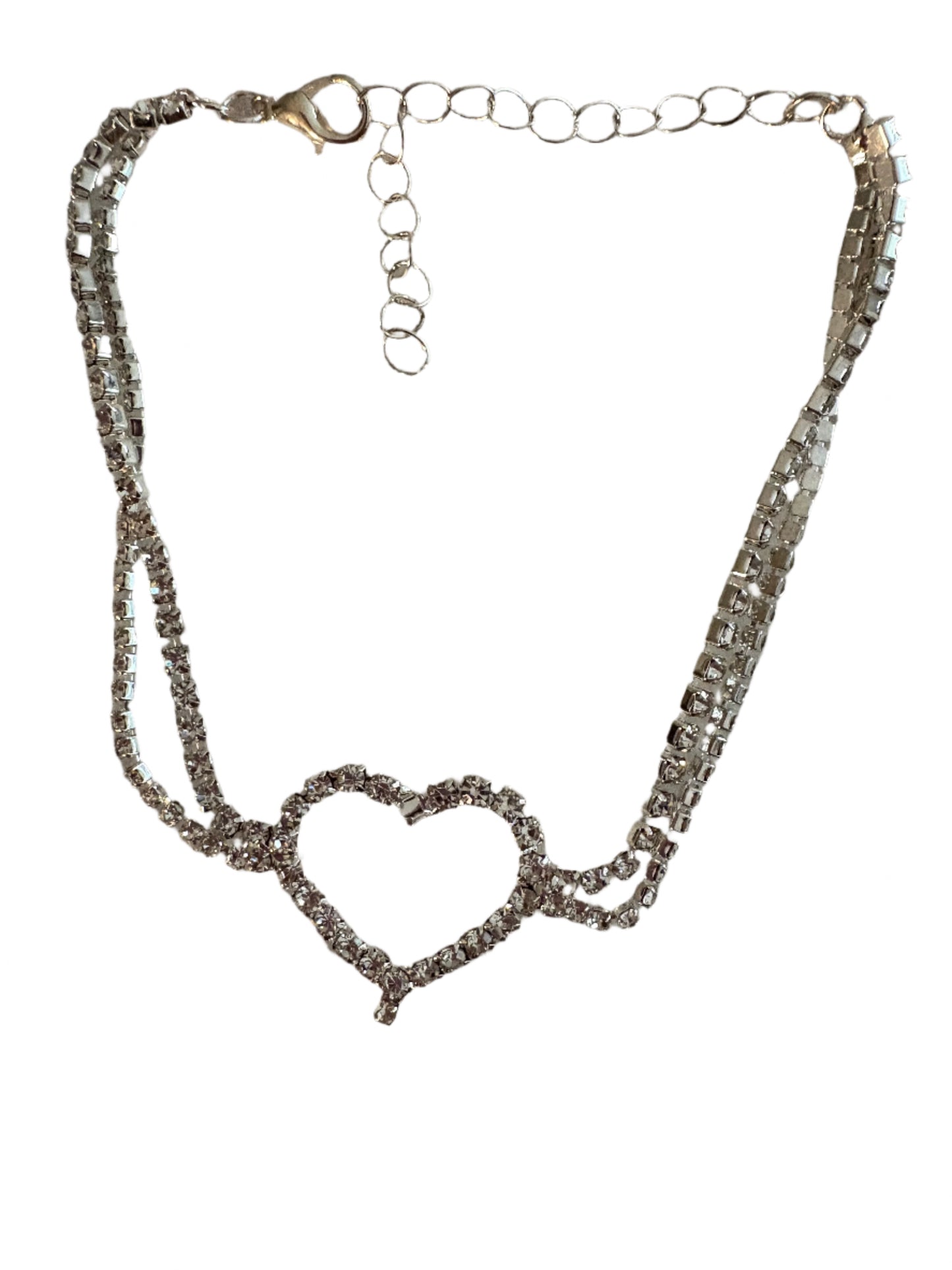 Crystal Heart Anklet
