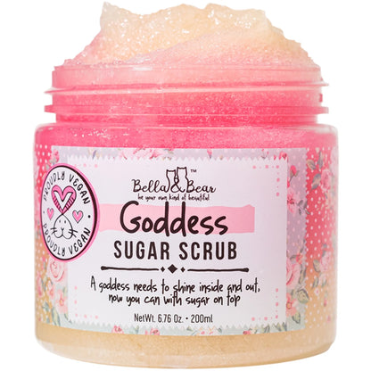 Goddess Sugar Scrub, Cruelty-Free, Vegan, Exfoliating Body Scrub 6.7Oz